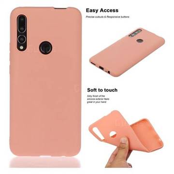 Soft Matte Silicone Phone Cover for Huawei P Smart Z (2019) - Coral Orange