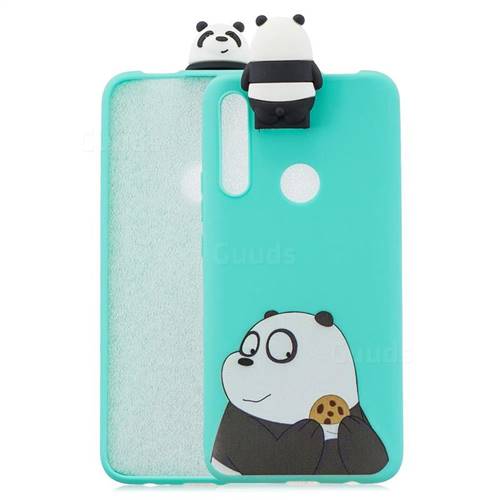 Striped Bear Soft 3D Climbing Doll Stand Soft Case for Huawei P Smart Z (2019)