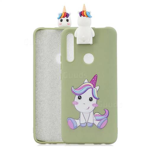 Cute Unicorn Soft 3D Climbing Doll Stand Soft Case for Huawei P Smart Z (2019)