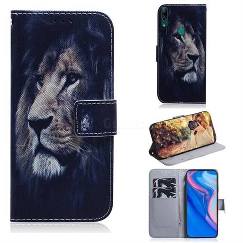 Lion Face PU Leather Wallet Case for Huawei P Smart Z (2019)