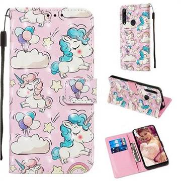 Angel Pony 3D Painted Leather Wallet Case for Huawei P Smart Z (2019)