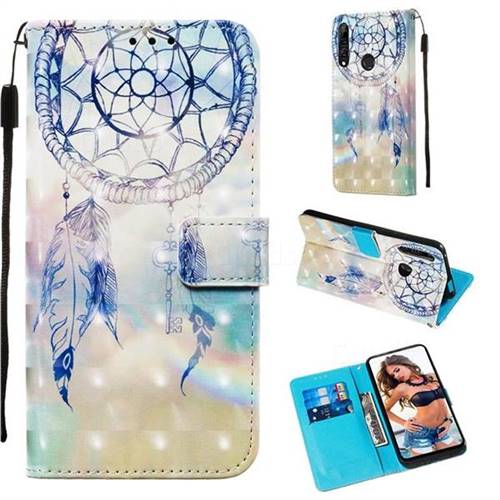 Fantasy Campanula 3D Painted Leather Wallet Case for Huawei P Smart Z (2019)