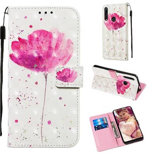 Watercolor 3D Painted Leather Wallet Case for Huawei P Smart Z (2019)