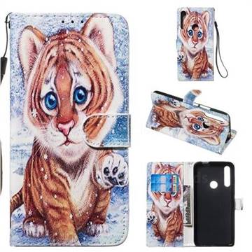 Baby Tiger Smooth Leather Phone Wallet Case for Huawei P Smart Z (2019)