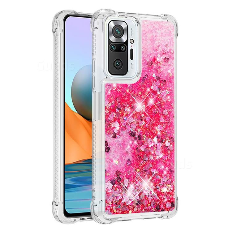 Glitter Redmi Note 10 Phone Cover For Girl Dynamic Liquid Glitter
