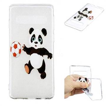 Football Panda Super Clear Soft TPU Back Cover for Samsung Galaxy S10 (6.1 inch)