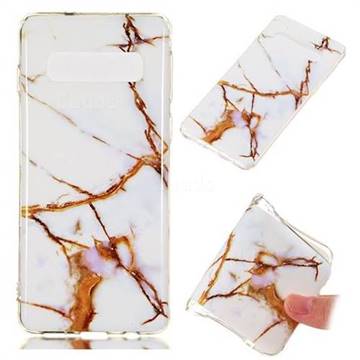 Platinum Soft TPU Marble Pattern Phone Case for Samsung Galaxy S10 (6.1 inch)