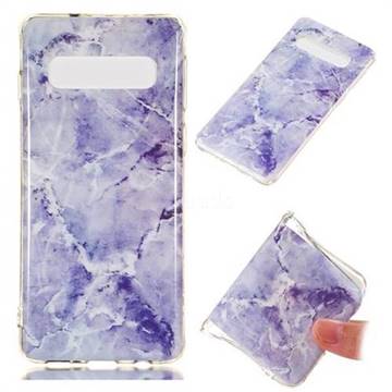 Light Gray Soft TPU Marble Pattern Phone Case for Samsung Galaxy S10 (6.1 inch)