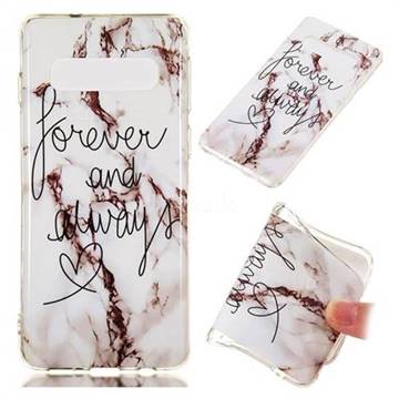 Forever Soft TPU Marble Pattern Phone Case for Samsung Galaxy S10 (6.1 inch)