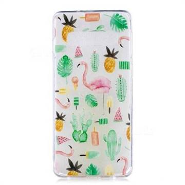 Cactus Flamingos Super Clear Soft TPU Back Cover for Samsung Galaxy S10 (6.1 inch)