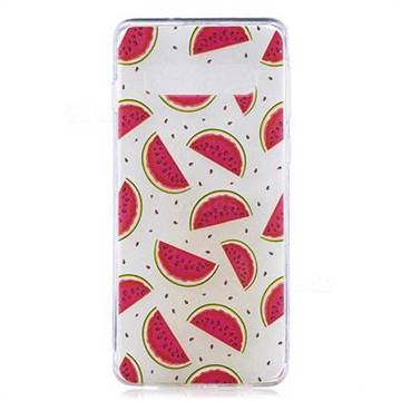 Red Watermelon Super Clear Soft TPU Back Cover for Samsung Galaxy S10 (6.1 inch)