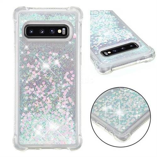Dynamic Liquid Glitter Sand Quicksand Star TPU Case for Samsung Galaxy S10 (6.1 inch) - Pink