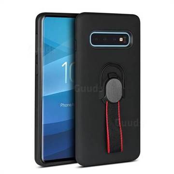 Raytheon Multi-function Ribbon Stand Back Cover for Samsung Galaxy S10 (6.1 inch) - Black