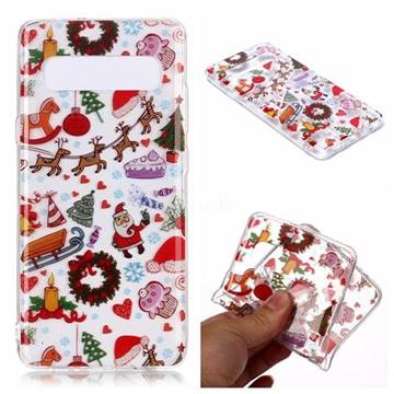 Christmas Playground Super Clear Soft TPU Back Cover for Samsung Galaxy S10 (6.1 inch)