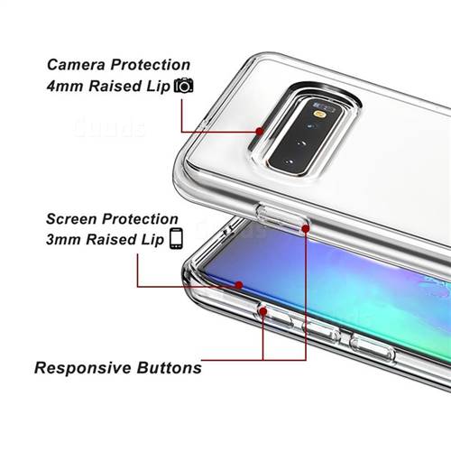 Transparent 2 in 1 Drop-proof Cell Phone Back Cover for Samsung Galaxy ...