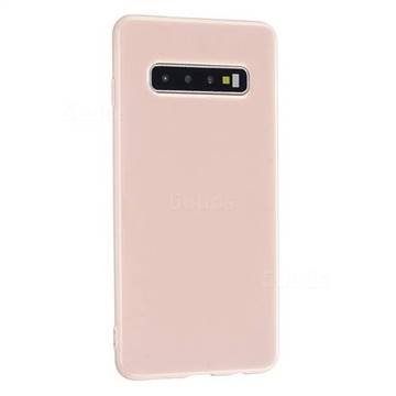 2mm Candy Soft Silicone Phone Case Cover for Samsung Galaxy S10 (6.1 inch) - Light Pink