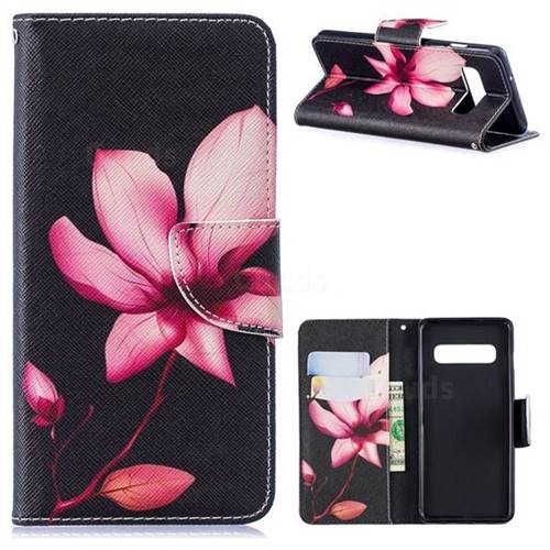 Lotus Flower Leather Wallet Case for Samsung Galaxy S10 (6.1 inch)