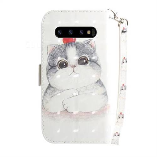 Cute Tomato Cat 3D Painted Leather Wallet Phone Case for Samsung Galaxy ...