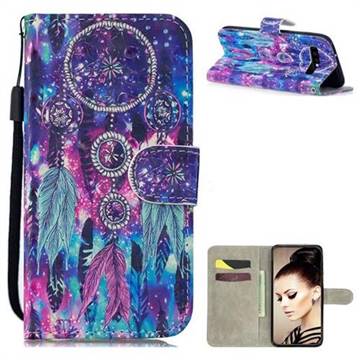 Star Wind Chimes 3D Painted Leather Wallet Phone Case for Samsung Galaxy S10 (6.1 inch)