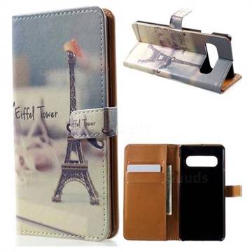 Eiffel Tower Leather Wallet Case for Samsung Galaxy S10 (6.1 inch)
