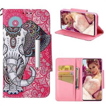 Totem Jumbo Big Metal Buckle PU Leather Wallet Phone Case for Samsung Galaxy S10 (6.1 inch)