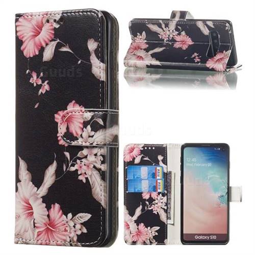 Azalea Flower PU Leather Wallet Case for Samsung Galaxy S10 (6.1 inch)