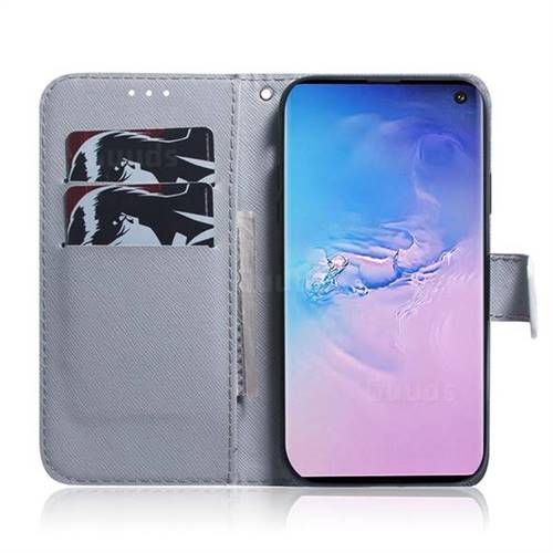White Tiger PU Leather Wallet Case for Samsung Galaxy S10 (6.1 inch ...