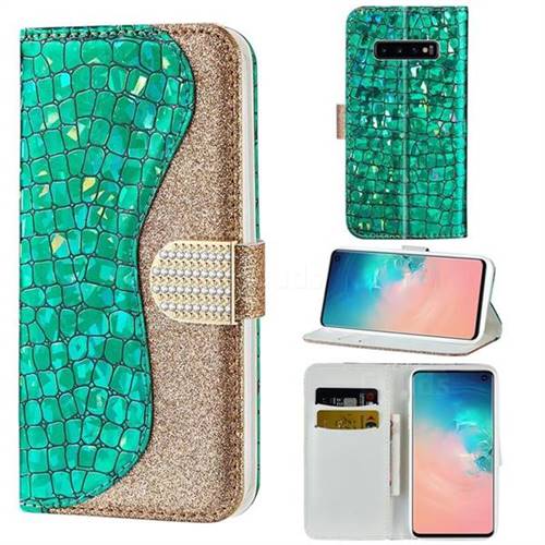 green diamonds Samsung S10 Case