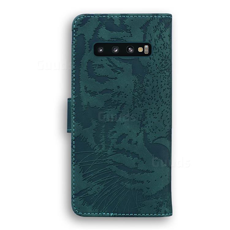 Intricate Embossing Tiger Face Leather Wallet Case for Samsung Galaxy ...