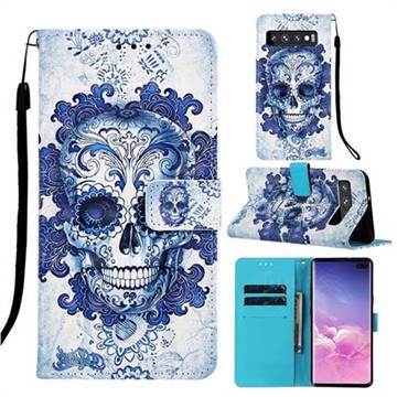 Cloud Kito 3D Painted Leather Wallet Case for Samsung Galaxy S10 5G (6.7 inch)