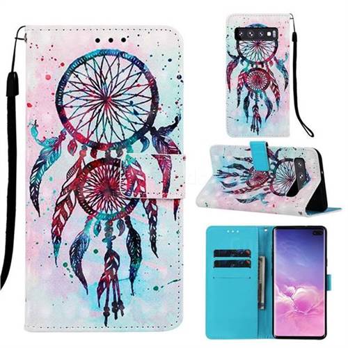 ColorDrops Wind Chimes 3D Painted Leather Wallet Case for Samsung Galaxy S10 5G (6.7 inch)