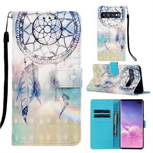 Fantasy Campanula 3D Painted Leather Wallet Case for Samsung Galaxy S10 5G (6.7 inch)