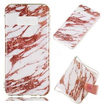 Rose Gold Grain Soft TPU Marble Pattern Phone Case for Samsung Galaxy S10e(5.8 inch)