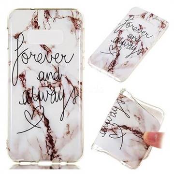Forever Soft TPU Marble Pattern Phone Case for Samsung Galaxy S10e(5.8 inch)