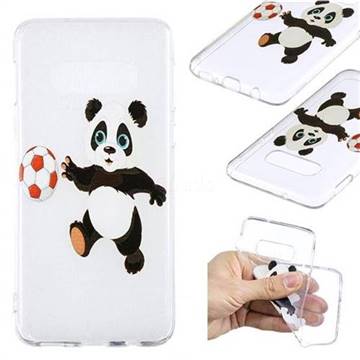 Football Panda Super Clear Soft TPU Back Cover for Samsung Galaxy S10e(5.8 inch)