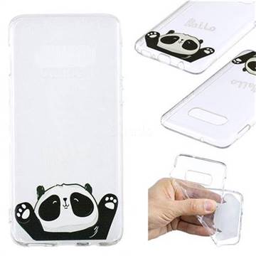 Hello Panda Super Clear Soft TPU Back Cover for Samsung Galaxy S10e(5.8 inch)