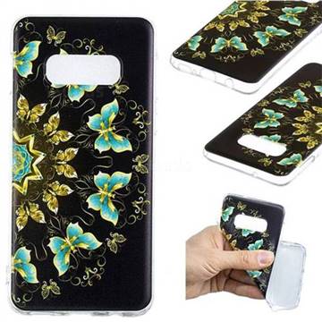 Circle Butterflies Super Clear Soft TPU Back Cover for Samsung Galaxy S10e(5.8 inch)
