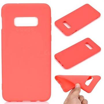 Candy Soft TPU Back Cover for Samsung Galaxy S10e(5.8 inch) - Red