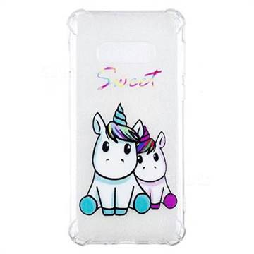 Sweet Unicorn Anti-fall Clear Varnish Soft TPU Back Cover for Samsung Galaxy S10e(5.8 inch)