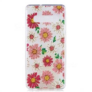 Chrysant Flower Super Clear Soft TPU Back Cover for Samsung Galaxy S10e(5.8 inch)