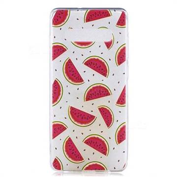 Red Watermelon Super Clear Soft TPU Back Cover for Samsung Galaxy S10e(5.8 inch)