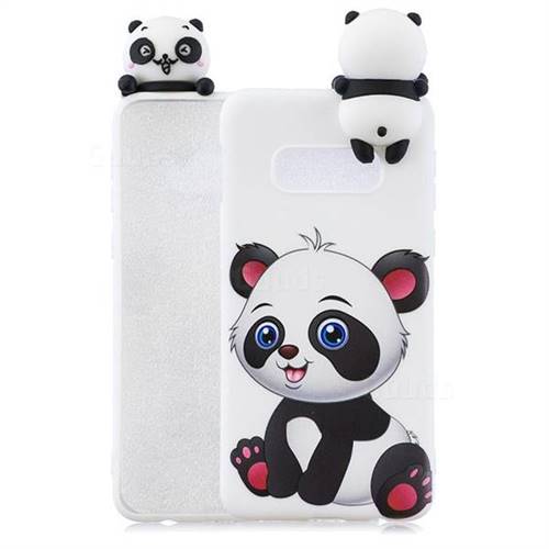 Panda Girl Soft 3D Climbing Doll Soft Case for Samsung Galaxy S10e(5.8 inch)
