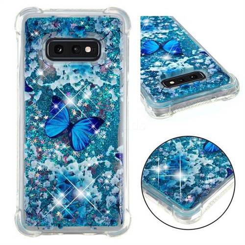 Flower Butterfly Dynamic Liquid Glitter Sand Quicksand Star TPU Case for Samsung Galaxy S10e (5.8 inch)