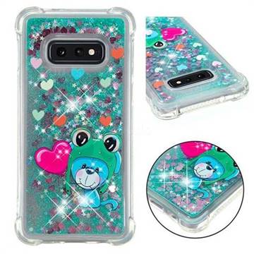 Heart Frog Lion Dynamic Liquid Glitter Sand Quicksand Star TPU Case for Samsung Galaxy S10e (5.8 inch)