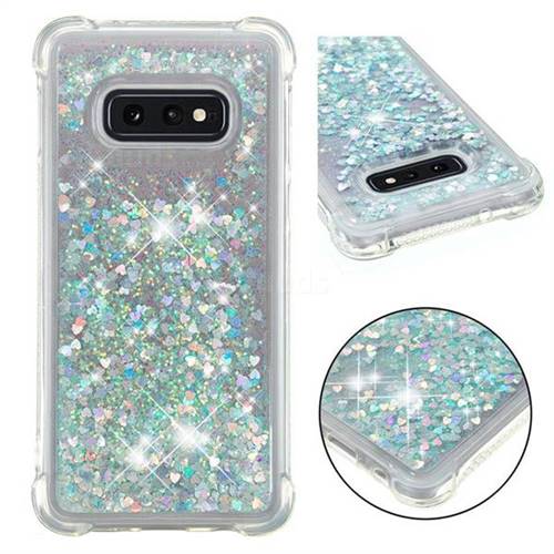Dynamic Liquid Glitter Sand Quicksand Star TPU Case for Samsung Galaxy S10e (5.8 inch) - Silver