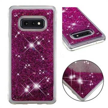 Dynamic Liquid Glitter Quicksand Sequins TPU Phone Case for Samsung Galaxy S10e (5.8 inch) - Purple