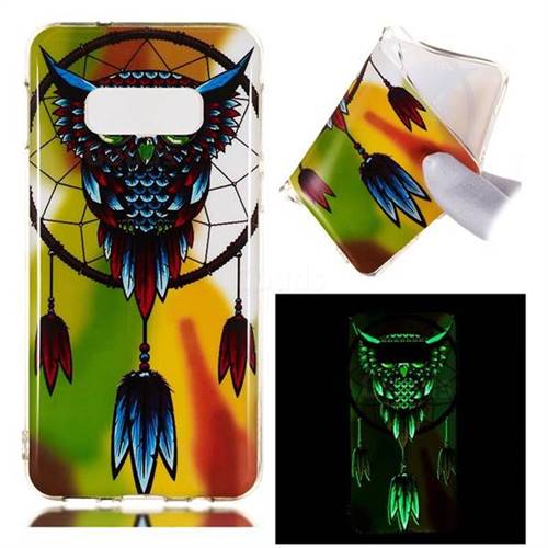 Owl Wind Chimes Noctilucent Soft TPU Back Cover for Samsung Galaxy S10e (5.8 inch)