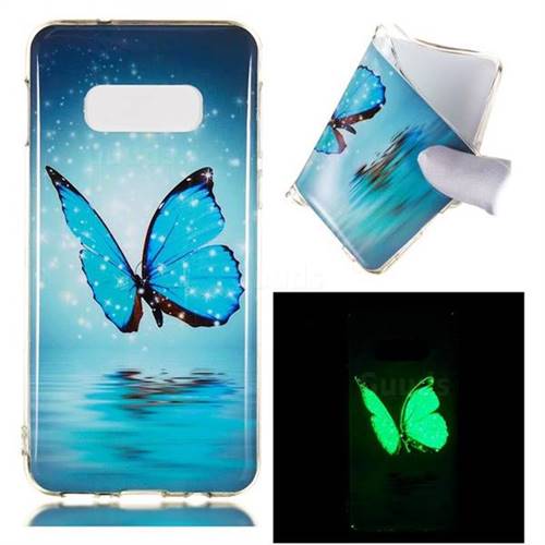 Butterfly Noctilucent Soft TPU Back Cover for Samsung Galaxy S10e (5.8 inch)