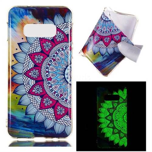 Colorful Sun Flower Noctilucent Soft TPU Back Cover for Samsung Galaxy S10e (5.8 inch)