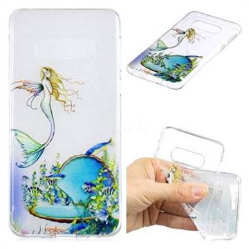 Mermaid Clear Varnish Soft Phone Back Cover for Samsung Galaxy S10e (5.8 inch)